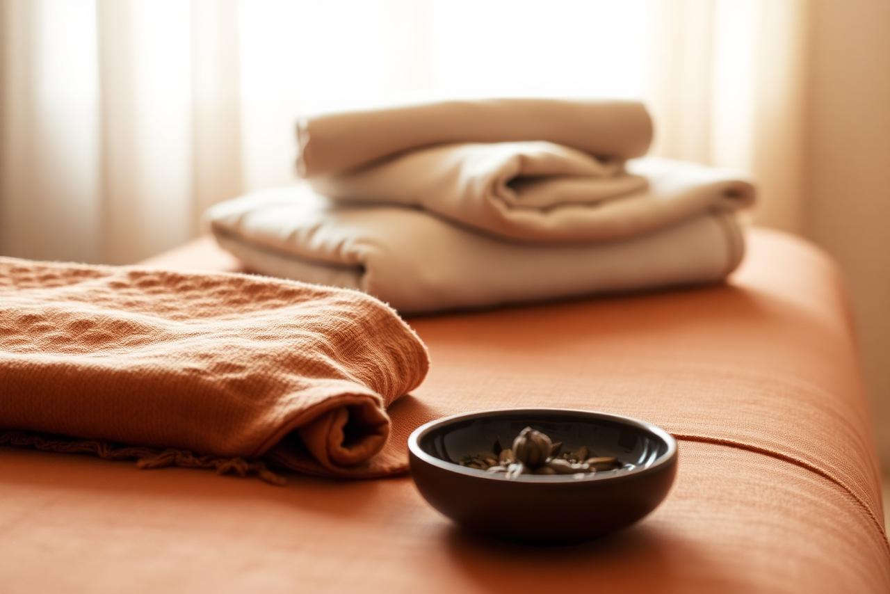 Orgaanmassage van de buik tijdens een behandeling